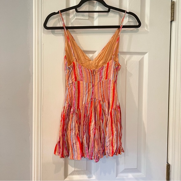 Skylar + Madison In The Sunshine Coral Multi Romper - Picture 4 of 6